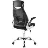 Black Stylish Expedite Highback Office Chair With Adjustable Arms - For Desk Chair - BUILDMYPLACE