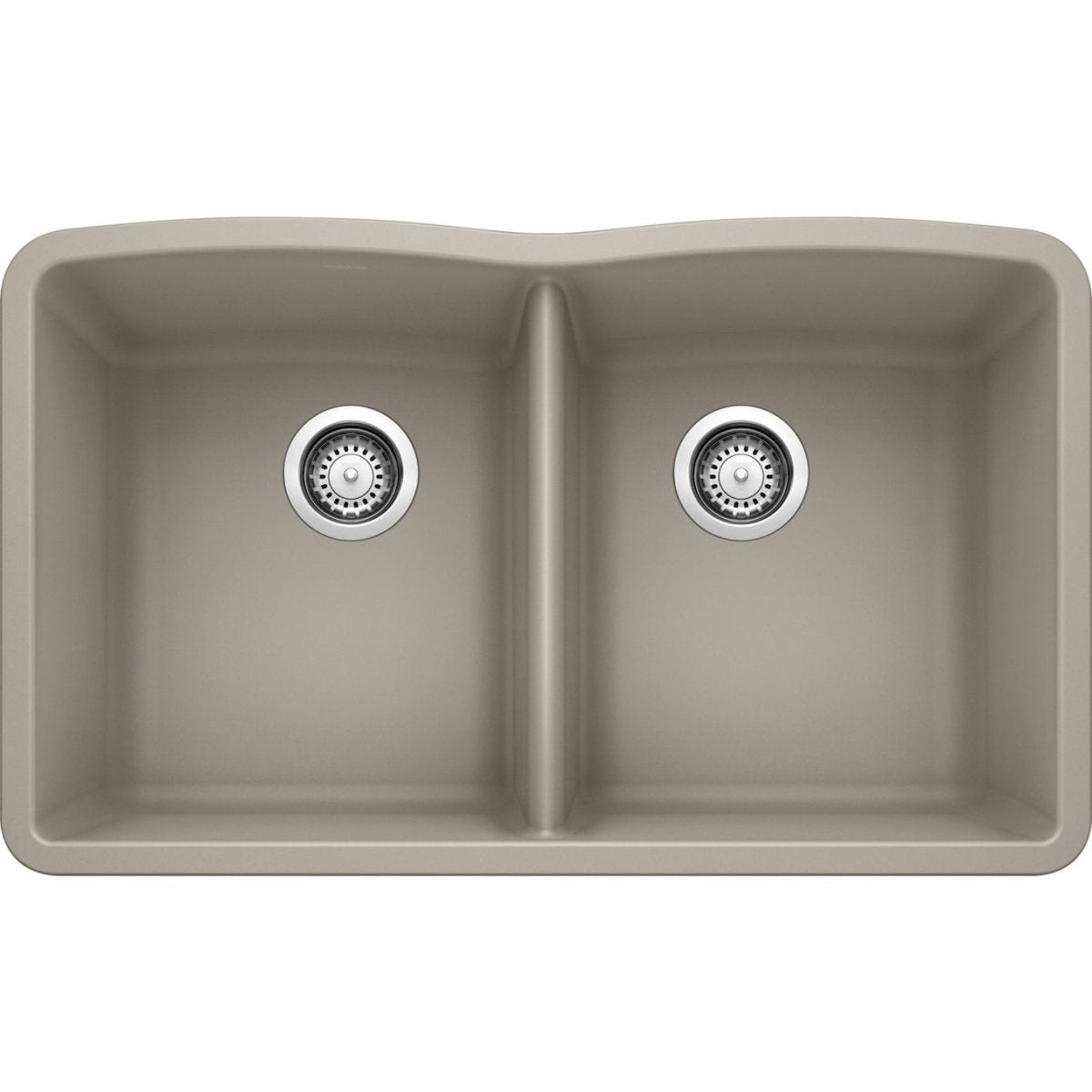 Blanco 32 inch Diamond Double Bowl Undermount Silgranit Kitchen Sink 50/50 - BUILDMYPLACE