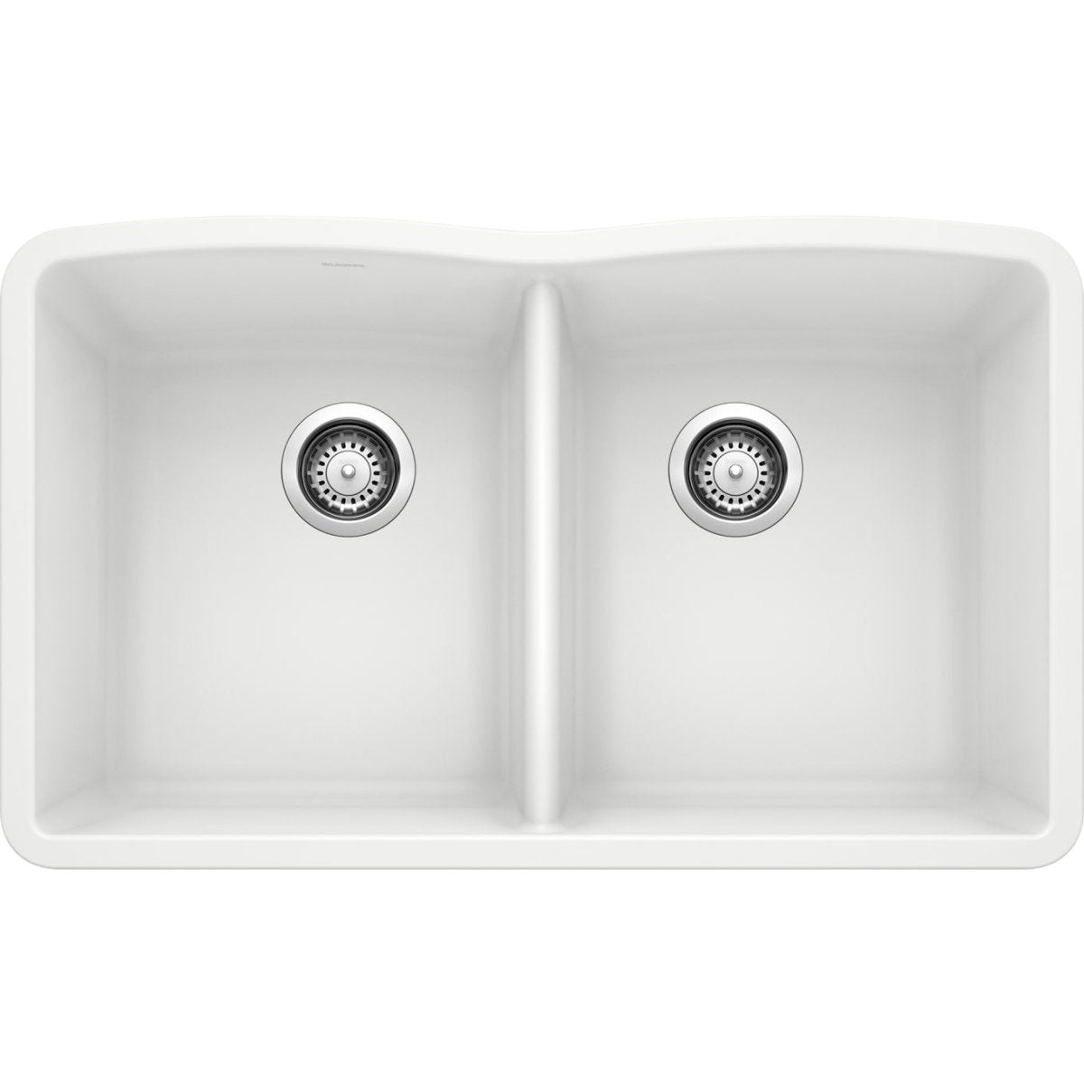 Blanco 32 inch Diamond Double Bowl Undermount Silgranit Kitchen Sink 50/50 - BUILDMYPLACE