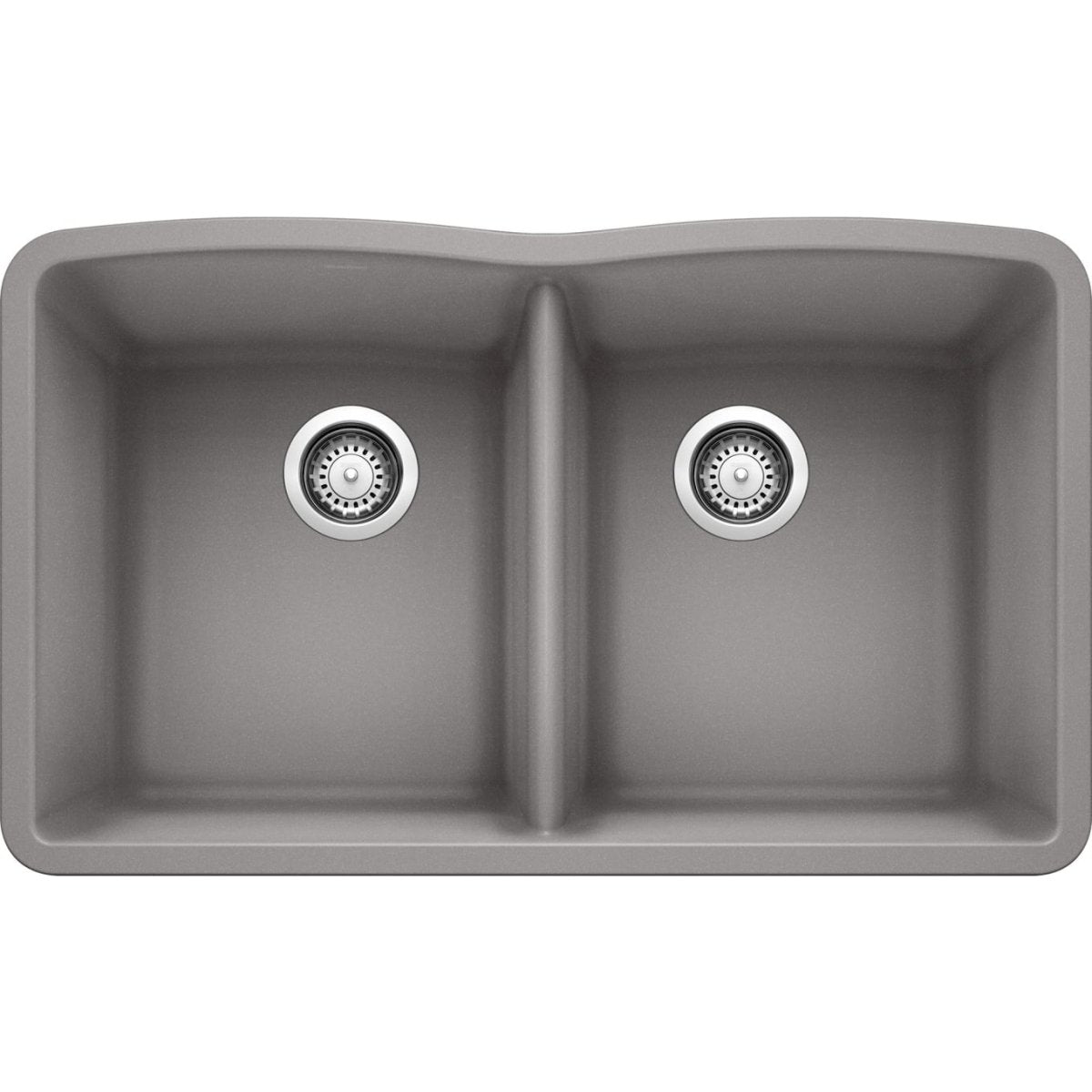 Blanco 32 inch Diamond Double Bowl Undermount Silgranit Kitchen Sink 50/50 - BUILDMYPLACE