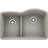 Blanco 32 Inch Diamond Undermount Granite 40/60 Double Bowl Kitchen Sink with Low Divide - BUILDMYPLACE