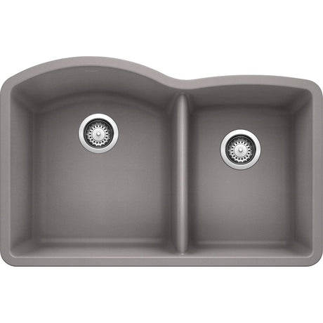 Blanco 32 inch Double Bowl Undermount Kitchen Sink - 60/40 - BUILDMYPLACE