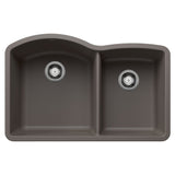 Blanco 32 inch Double Bowl Undermount Kitchen Sink - 60/40 - BUILDMYPLACE