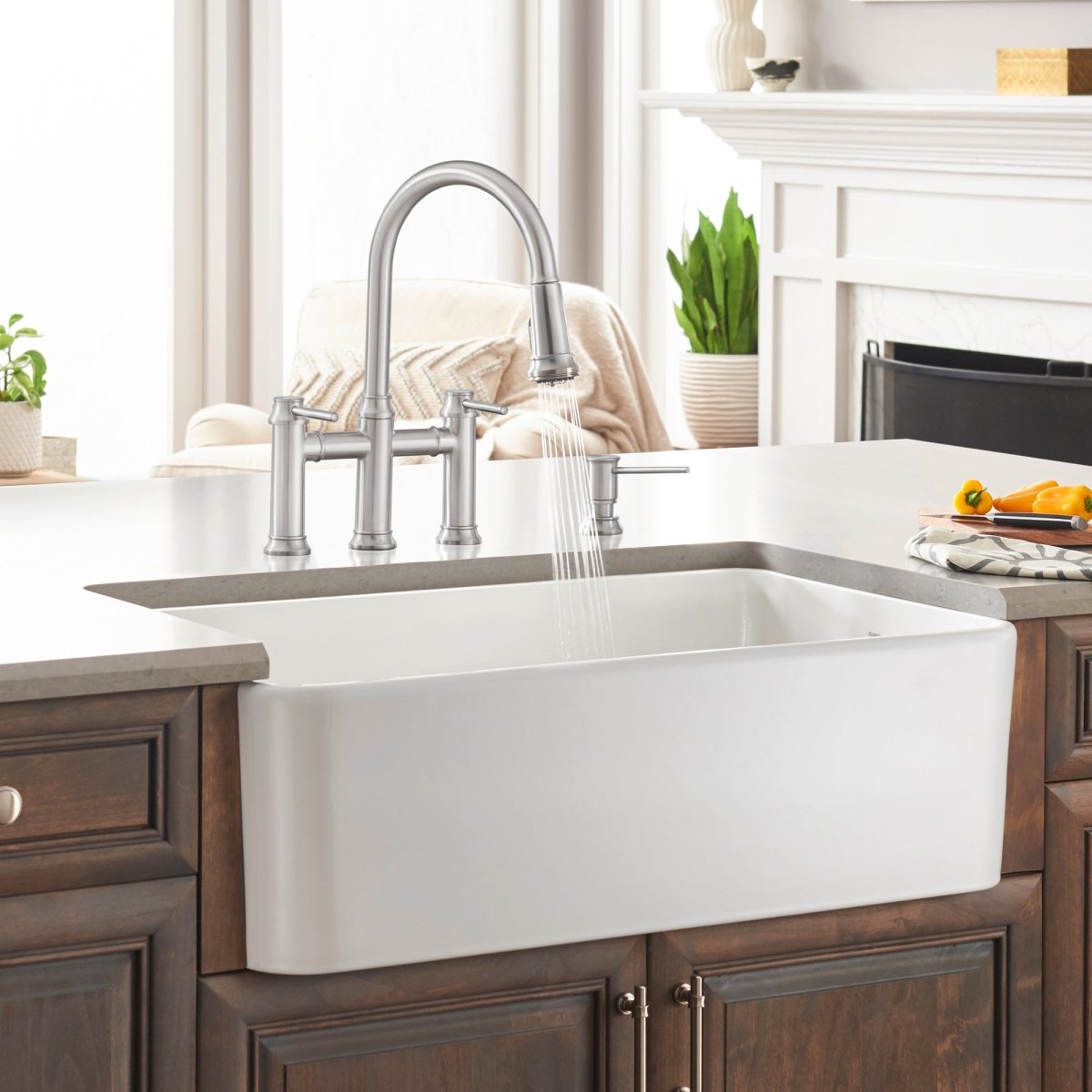 Blanco 33 inch Apron Single Bowl Farmhouse Sink - BUILDMYPLACE