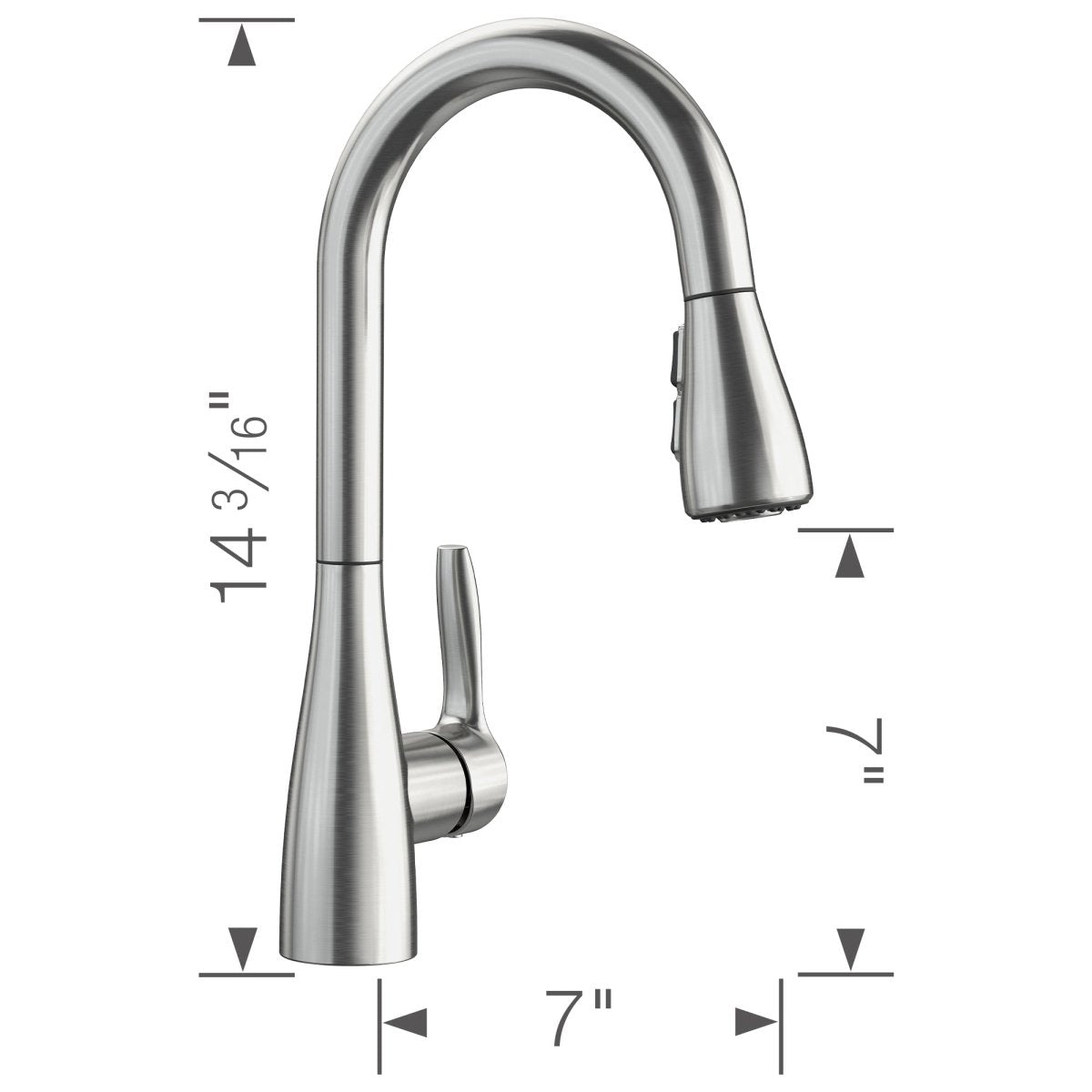 Blanco Atura 1.5 GPM Single Hole Pull Down Bar Faucet - BUILDMYPLACE