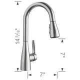 Blanco Atura 1.5 GPM Single Hole Pull Down Bar Faucet - BUILDMYPLACE