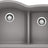 Blanco Diamond 32 Inch 60/40 Double Bowl Undermount Kitchen Sink with Low Divide 60/40 - BUILDMYPLACE