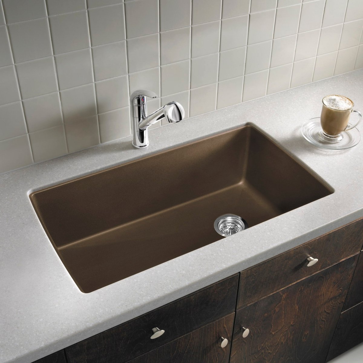 Blanco Diamond 33 - 1/2 Inch Super Single Bowl 9.5 Inch Depth Undermount Kitchen Sink - BUILDMYPLACE