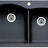 Blanco Diamond 33 Inch Silgranit Dual Mount 1 Hole 60/40 Double Bowl Kitchen Sink - BUILDMYPLACE