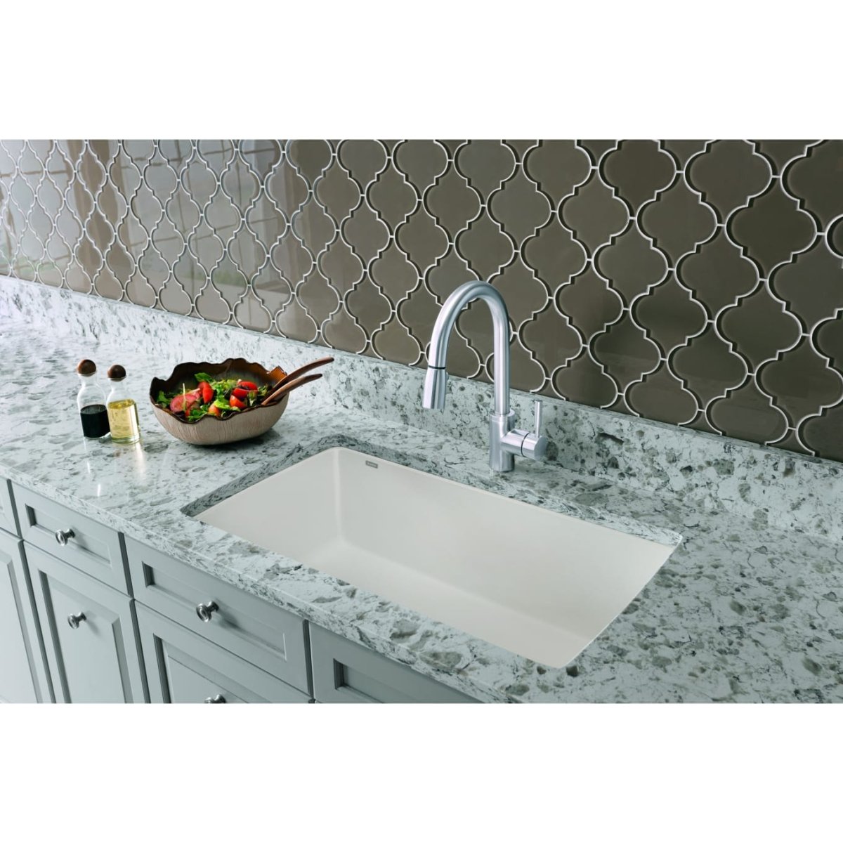 Blanco Diamond 33 inch Single Bowl Silgranit Undermount Kitchen Sink - BUILDMYPLACE