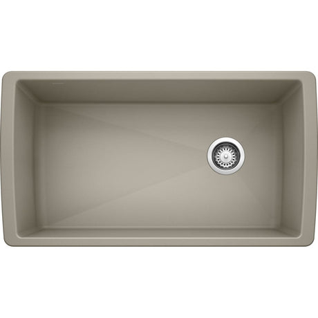 Blanco Diamond 33 inch Single Bowl Silgranit Undermount Kitchen Sink - BUILDMYPLACE