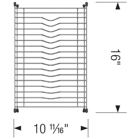 Blanco Diamond Floating Dish Rack Stainless Steel for Kitchen Sink - BUILDMYPLACE