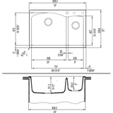 Blanco Diamond Silgranit 70/30 Double Bowl Drop - In Or Undermount Kitchen Sink - BUILDMYPLACE