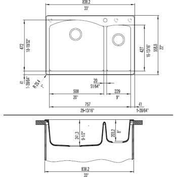 Blanco Diamond Silgranit 70/30 Double Bowl Drop - In Or Undermount Kitchen Sink - BUILDMYPLACE