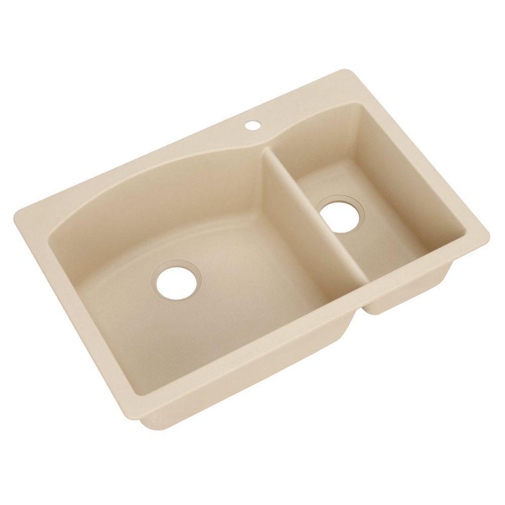 Blanco Diamond Silgranit 70/30 Double Bowl Drop - In Or Undermount Kitchen Sink - BUILDMYPLACE