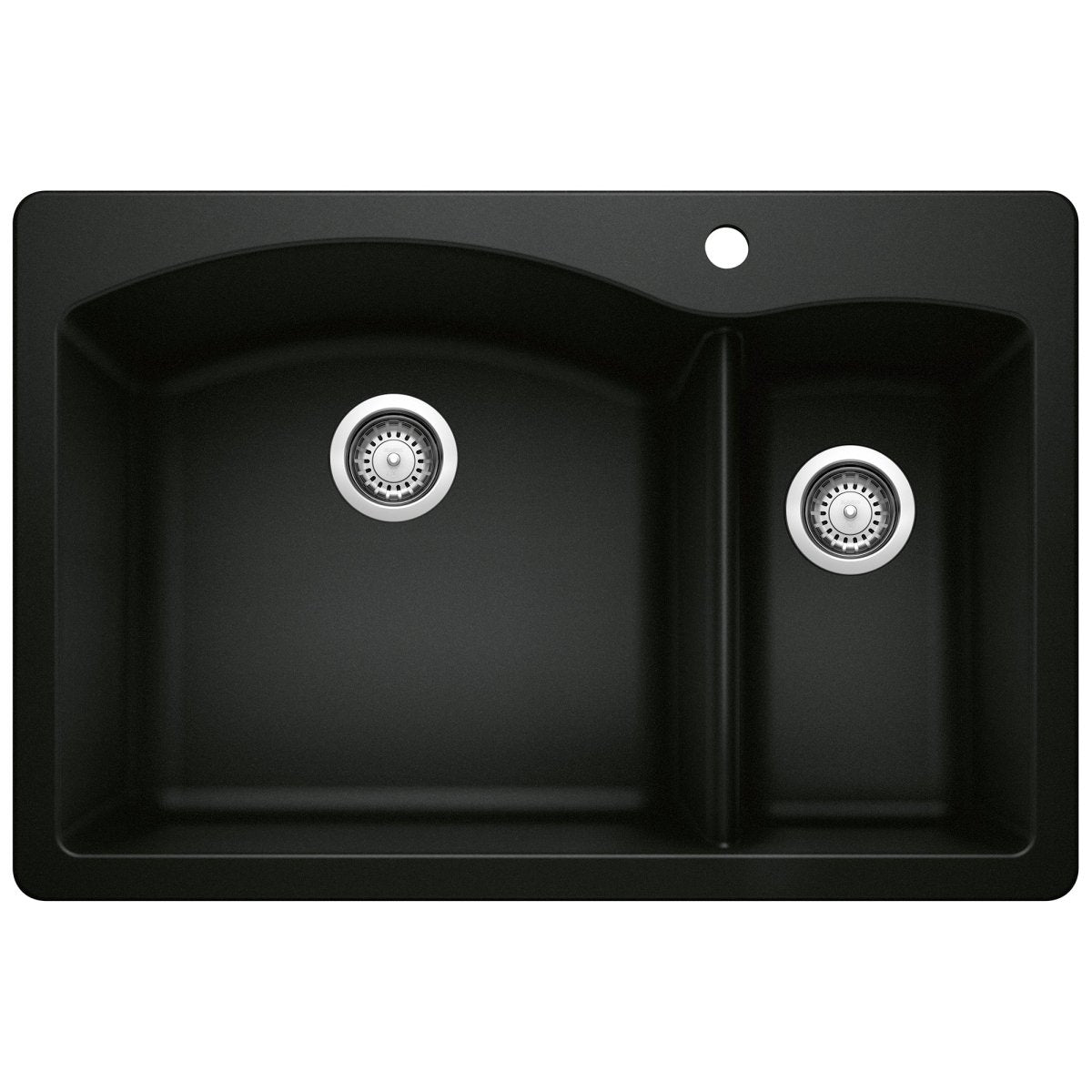 Blanco Diamond Silgranit 70/30 Double Bowl Drop - In Or Undermount Kitchen Sink - BUILDMYPLACE