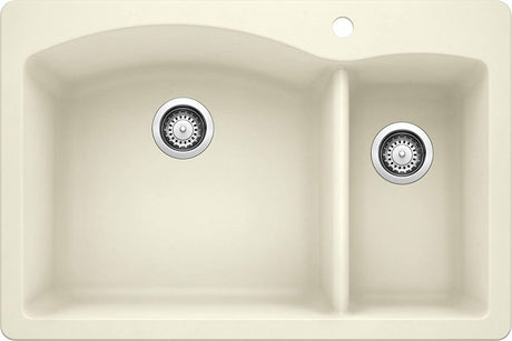 Blanco Diamond Silgranit 70/30 Double Bowl Drop - In Or Undermount Kitchen Sink - BUILDMYPLACE