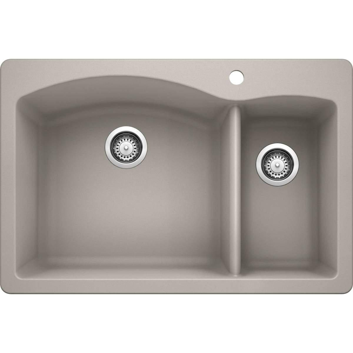 Blanco Diamond Silgranit 70/30 Double Bowl Drop - In Or Undermount Kitchen Sink - BUILDMYPLACE