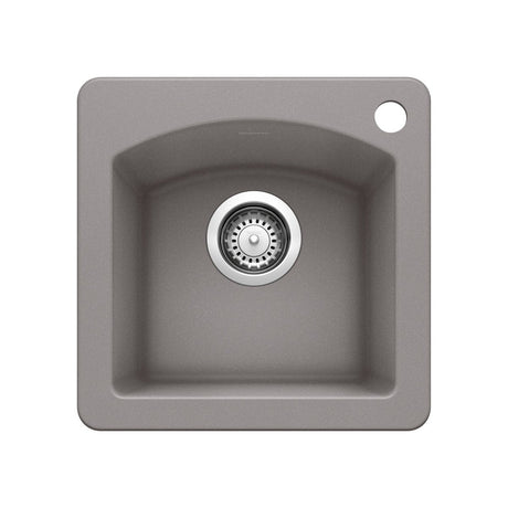 Blanco Diamond Silgranit Drop - In or Undermount Bar Sink, 15" X 15" - BUILDMYPLACE