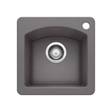 Blanco Diamond Silgranit Drop - In or Undermount Bar Sink, 15" X 15" - BUILDMYPLACE