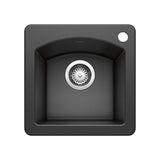 Blanco Diamond Silgranit Drop - In or Undermount Bar Sink, 15" X 15" - BUILDMYPLACE
