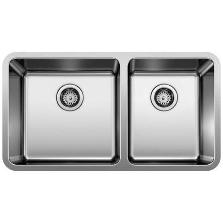 Blanco Formera 33" Undermount Double Basin Stainless Steel Kitchen Sink 60/40 split - BUILDMYPLACE