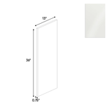 Blanco Gloss - Finished End Wall Panel - 13"W x 36"H x 0.75"D - Pre Assembled - Frameless Cabinet - BUILDMYPLACE