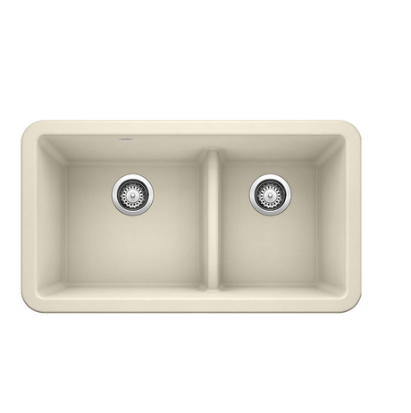 Blanco Ikon 33" Farmhouse Double Basin Silgranit Kitchen Sink - BUILDMYPLACE