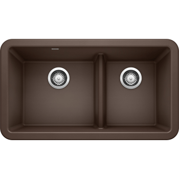Blanco Ikon 33" Farmhouse Double Basin Silgranit Kitchen Sink - BUILDMYPLACE