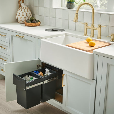 Blanco Ikon 33 Inch Silgranit Apron - Front Farmhouse Kitchen Sink - BUILDMYPLACE