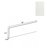 Blanco Matte - Toe Kick - 96"W x 4"H x 0.75"D - Pre Assembled - Frameless Cabinet - BUILDMYPLACE