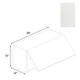 Blanco Matte - Wall Upper Cabinet - 30"W x 12"H x 12"D - Pre Assembled - Frameless Cabinet - BUILDMYPLACE