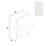 Blanco Matte - Wall Upper Cabinet - 30"W x 36"H x 12"D - Pre Assembled - Frameless Cabinet - BUILDMYPLACE