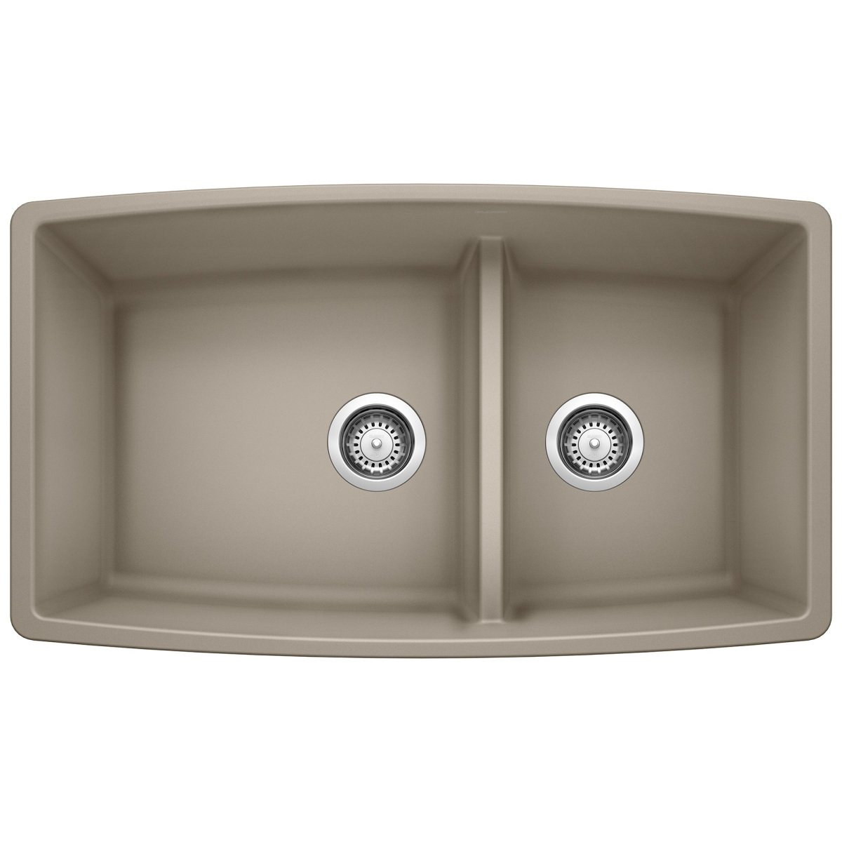 Blanco Performa 1 - 3/4 Double Bowl Kitchen Sink with Low Divide 60/40 - BUILDMYPLACE