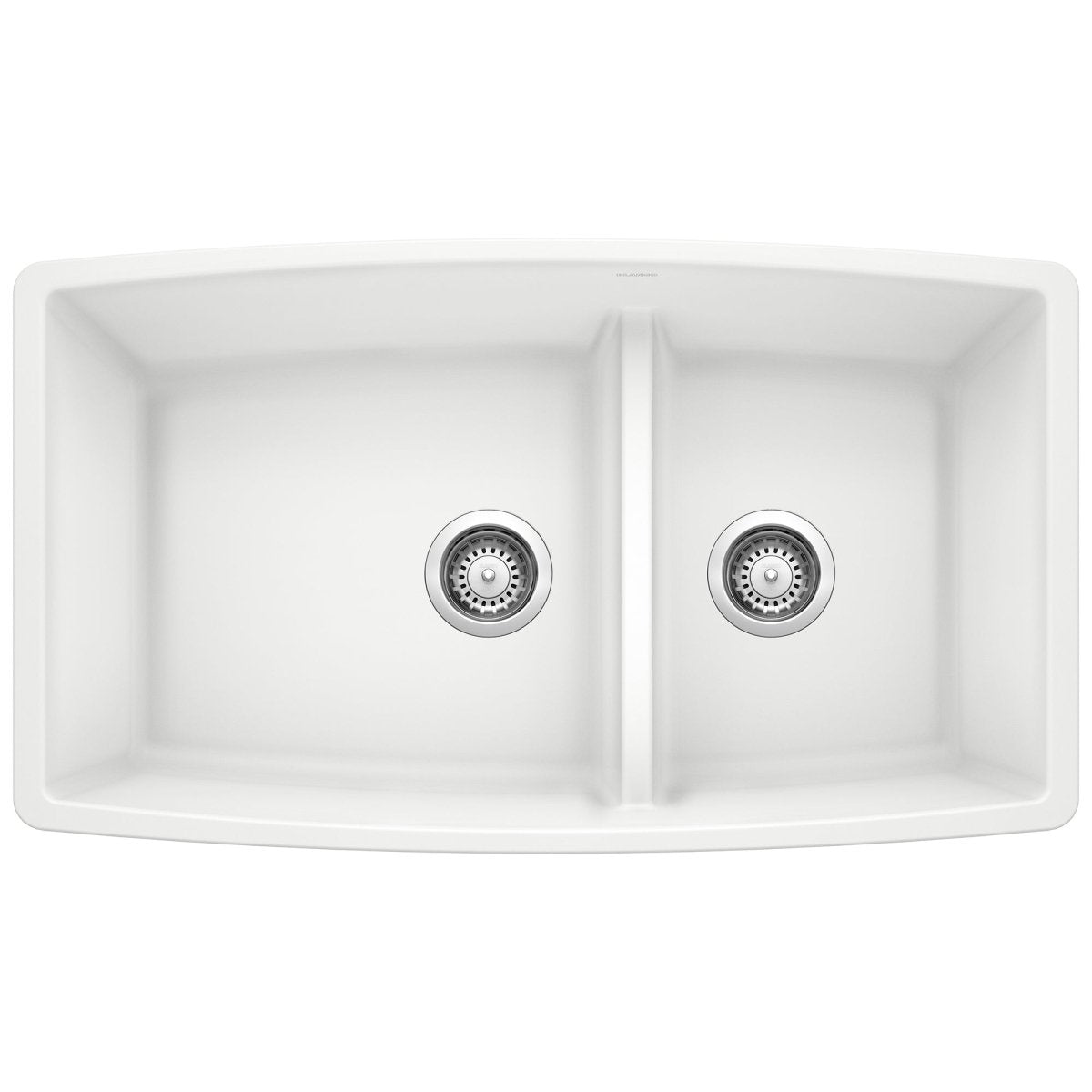 Blanco Performa 1 - 3/4 Double Bowl Kitchen Sink with Low Divide 60/40 - BUILDMYPLACE