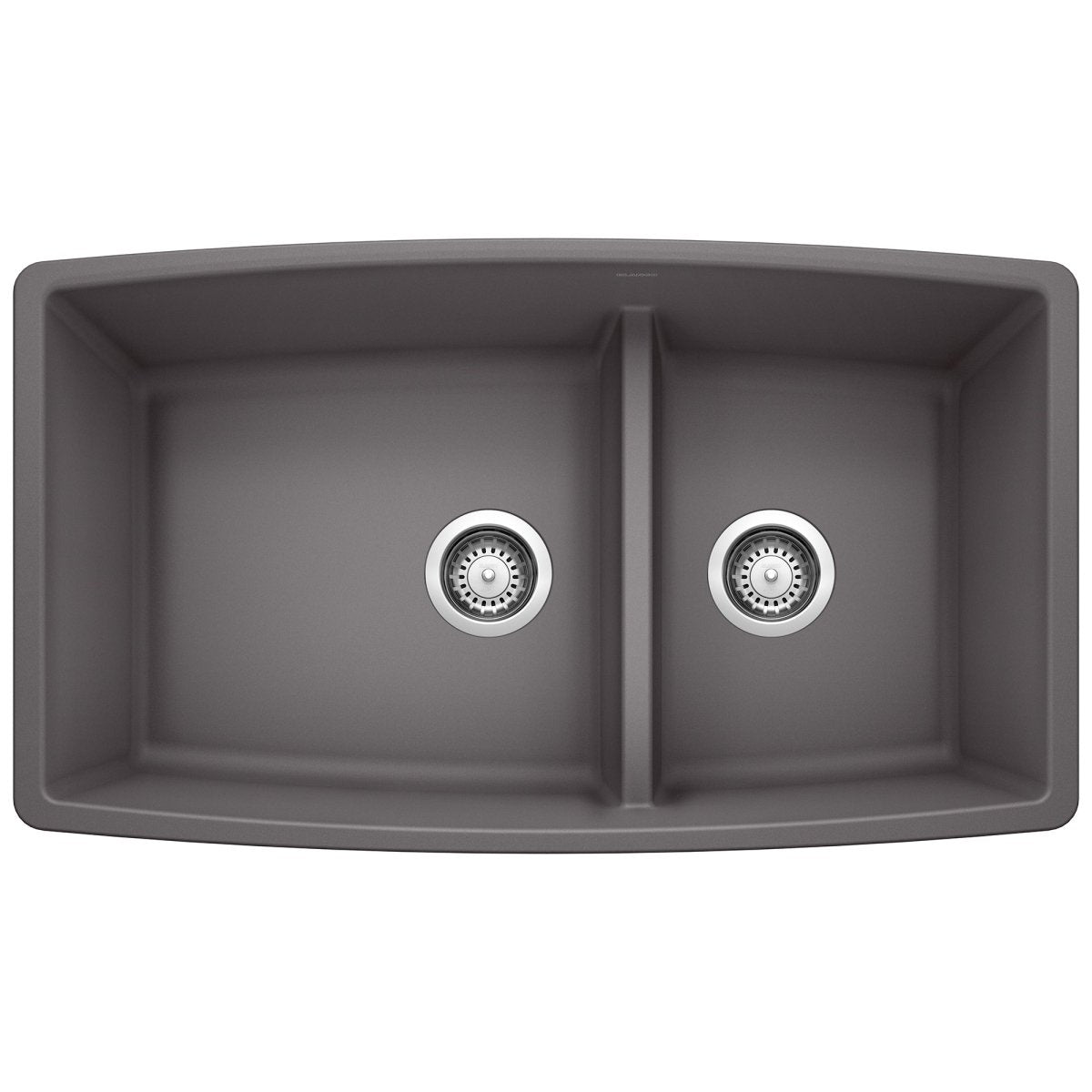 Blanco Performa 1 - 3/4 Double Bowl Kitchen Sink with Low Divide 60/40 - BUILDMYPLACE