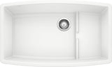 Blanco Performa 32 Inch Cascade Silgranit Undermount Kitchen Sink with Colander - BUILDMYPLACE