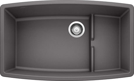Blanco Performa 32 Inch Cascade Silgranit Undermount Kitchen Sink with Colander - BUILDMYPLACE