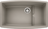 Blanco Performa 32 Inch Cascade Silgranit Undermount Kitchen Sink with Colander - BUILDMYPLACE