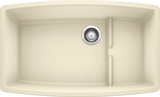 Blanco Performa 32 Inch Cascade Silgranit Undermount Kitchen Sink with Colander - BUILDMYPLACE