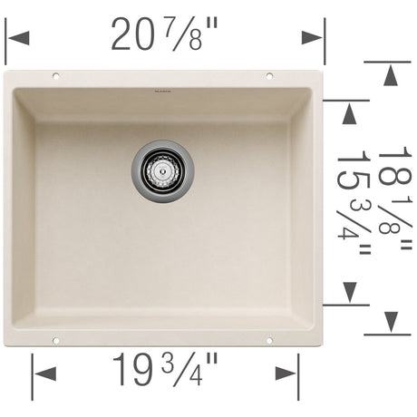 Blanco Precis 21 inch Single Bowl Undermount Kitchen Sink - BUILDMYPLACE