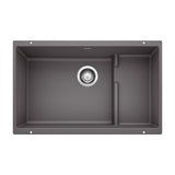 Blanco Precis 28 - 3/4 Inch Cascade Super Single Silgranit Undermount Kitchen Sink with Colander - BUILDMYPLACE