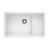 Blanco Precis 28 - 3/4 Inch Cascade Super Single Silgranit Undermount Kitchen Sink with Colander - BUILDMYPLACE