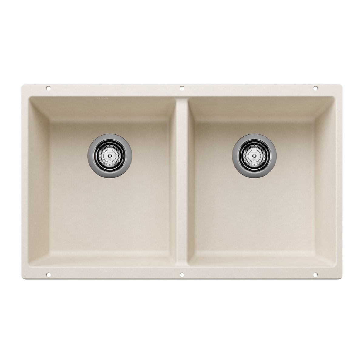 Blanco Precis 29 - 3/4 Inch Equal Double Bowl Silgranit Undermount Kitchen Sink 50/50 - BUILDMYPLACE