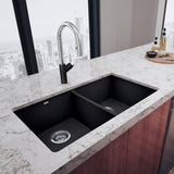 Blanco Precis 29 - 3/4 Inch Equal Double Bowl Silgranit Undermount Kitchen Sink 50/50 - BUILDMYPLACE