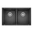 Blanco Precis 29 - 3/4 Inch Equal Double Bowl Silgranit Undermount Kitchen Sink 50/50 - BUILDMYPLACE