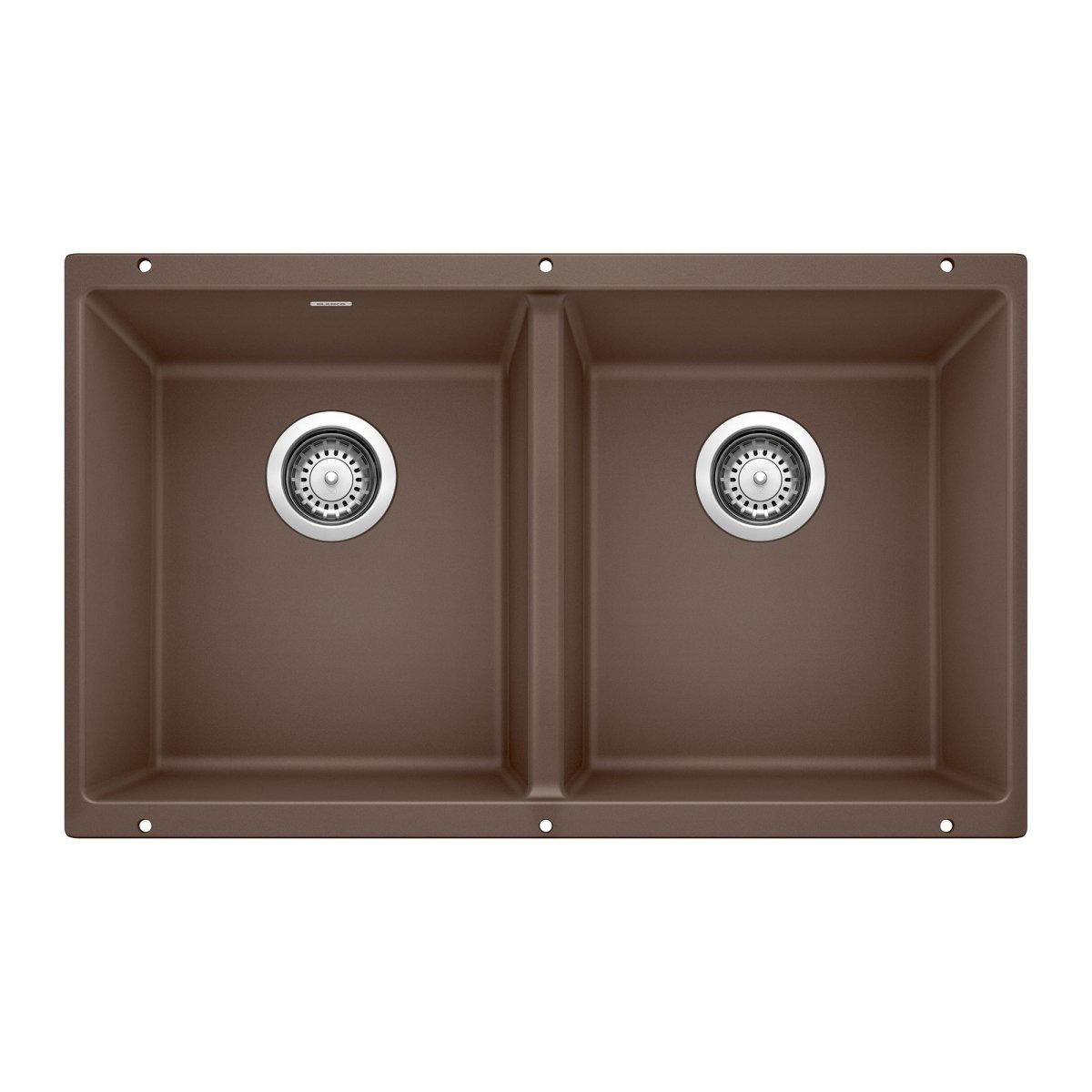 Blanco Precis 29 - 3/4 Inch Equal Double Bowl Silgranit Undermount Kitchen Sink 50/50 - BUILDMYPLACE