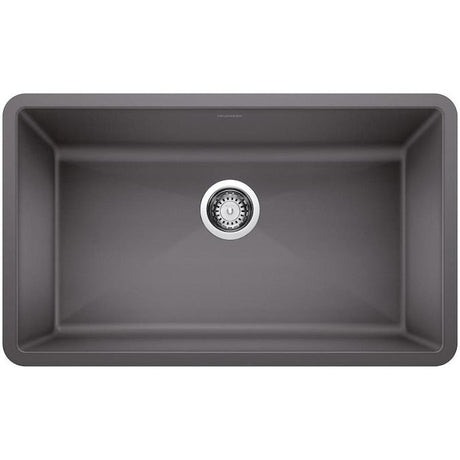 Blanco Precis 32 Inch Super Single Bowl Silgranit Undermount Kitchen Sink - BUILDMYPLACE