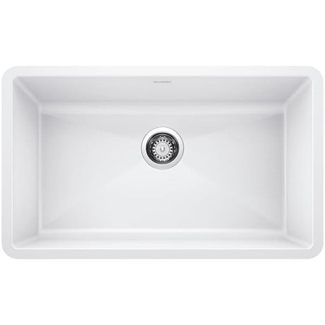 Blanco Precis 32 Inch Super Single Bowl Silgranit Undermount Kitchen Sink - BUILDMYPLACE