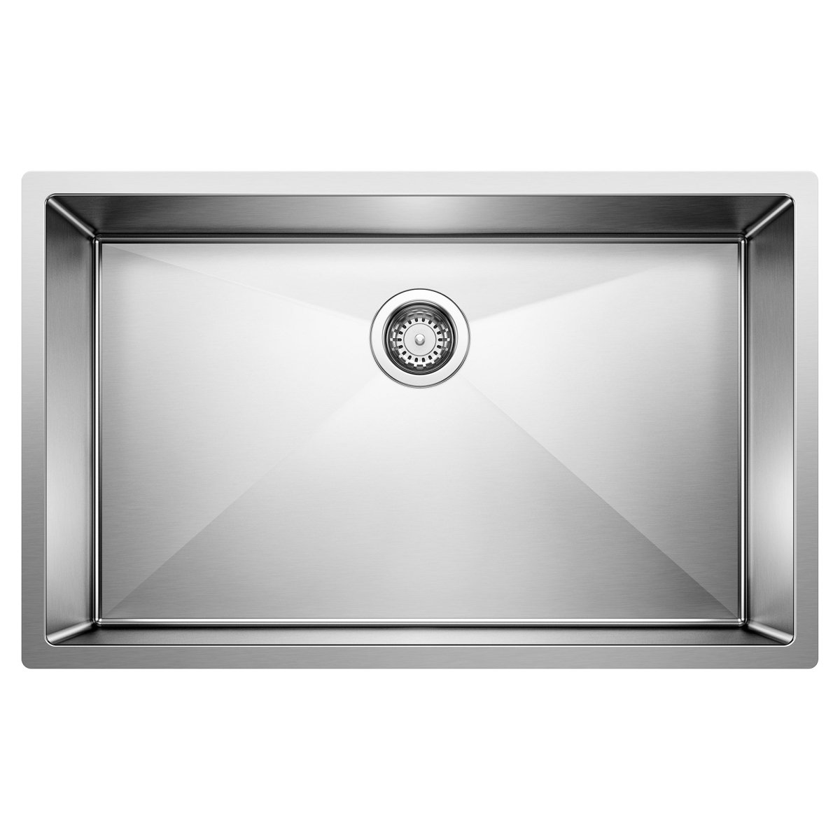 Blanco Precision 32 Inch R10 Super Single Bowl Stainless Steel Undermount Kitchen Sink - BUILDMYPLACE